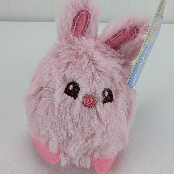 Vibrant Life Tennis Ball Dog Toy Squeaker Pink Bunny Rabbit Chew Level 2 New - Picture 1 of 8